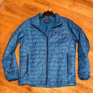 Patagonia Men's Vibrant Blue Puffer Jacket XL